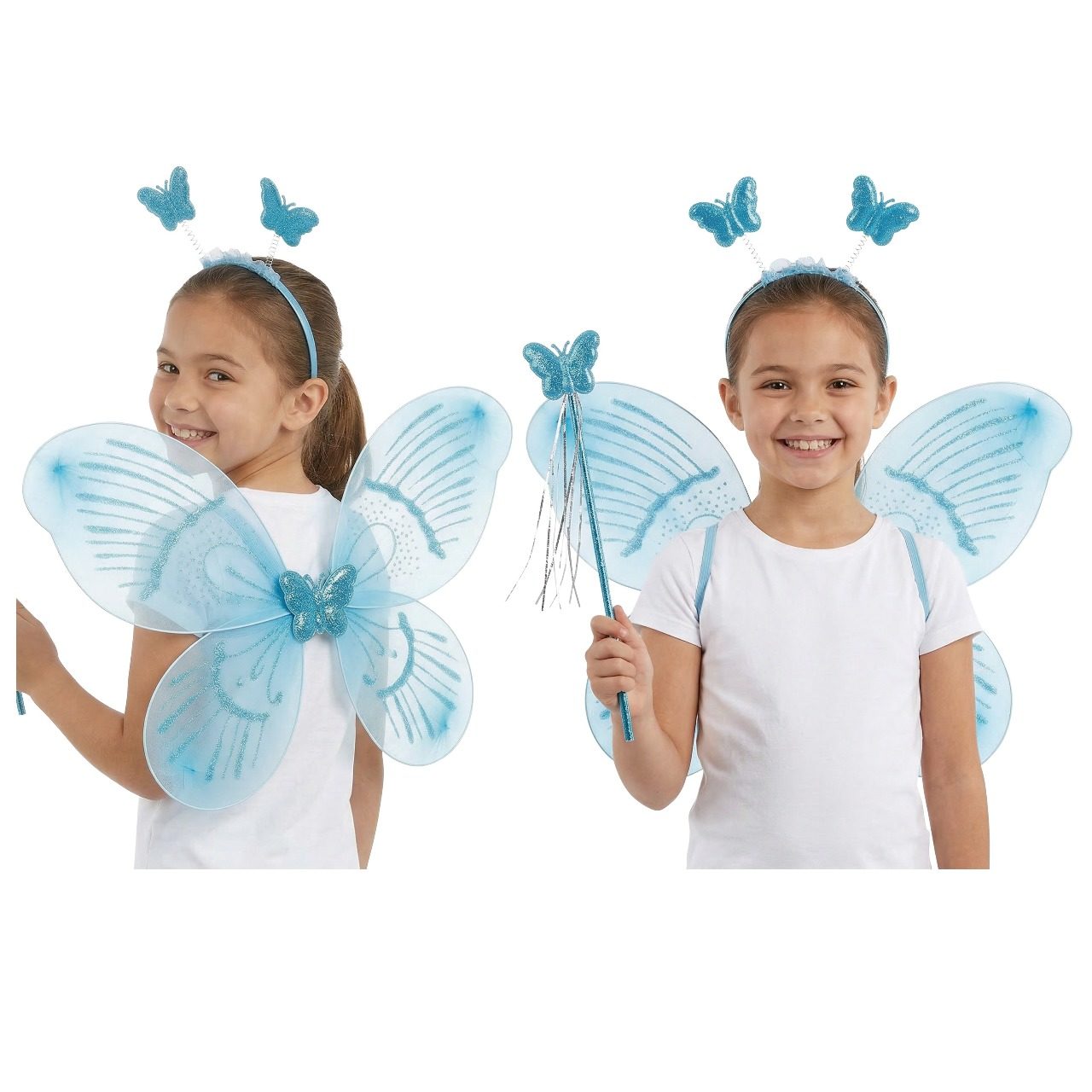 Blaues Schmetterlingsfee-Set