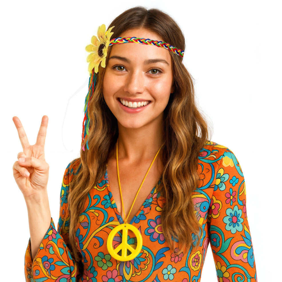 Hippie-Blumen-Set