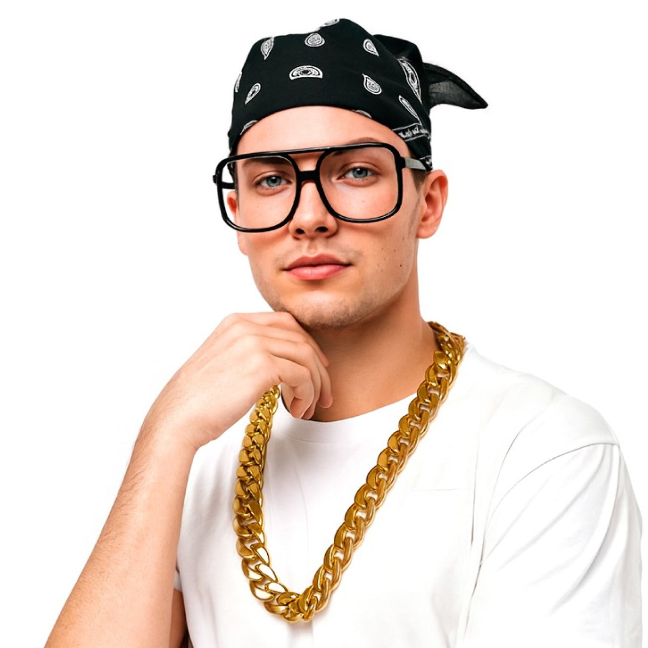 Rapper-Set mit Brille