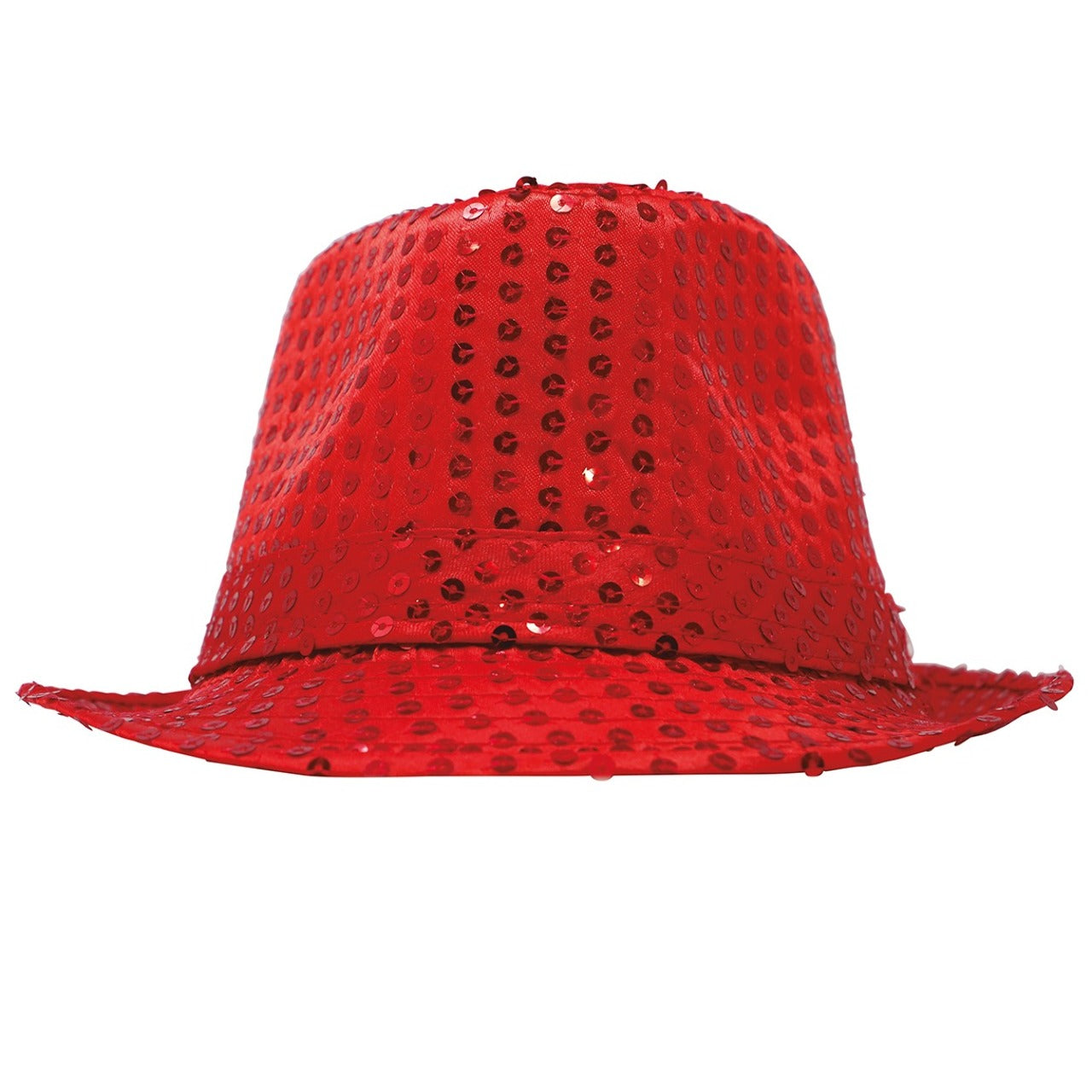 Roter Gangster-Hut Eco mit Pailletten