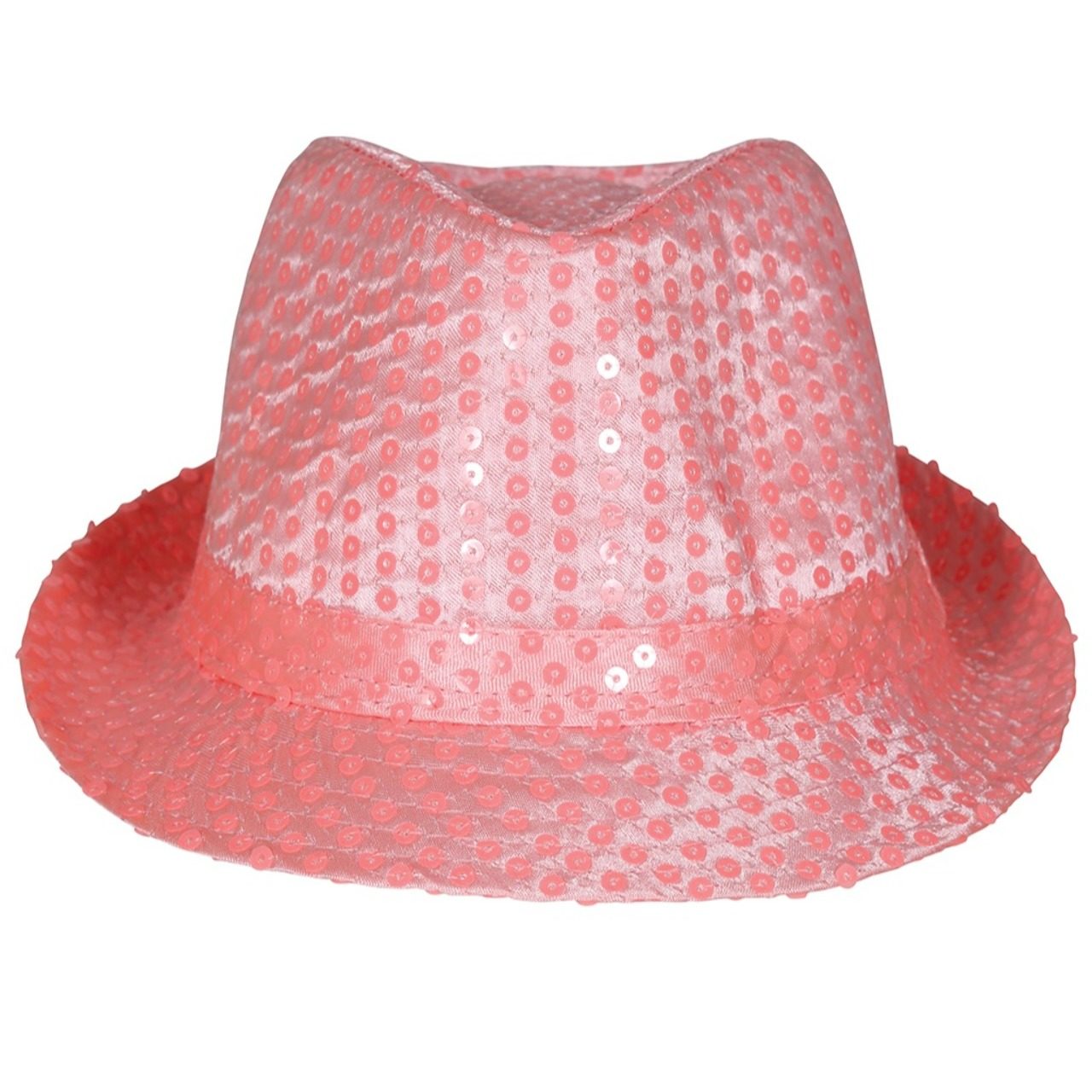 Rosa Gangster-Hut mit Pailletten