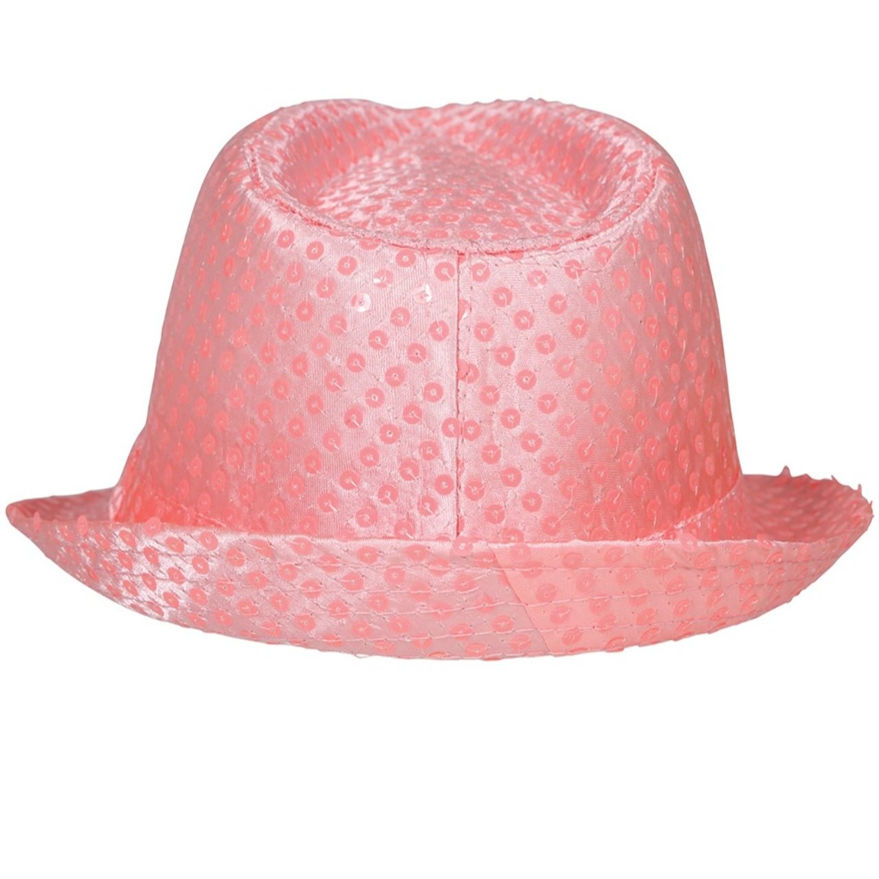 Rosa Gangster-Hut mit Pailletten