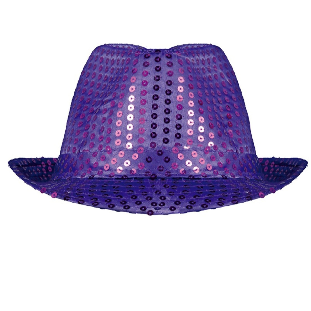 Violetter Gangster-Hut Eco Pailletten