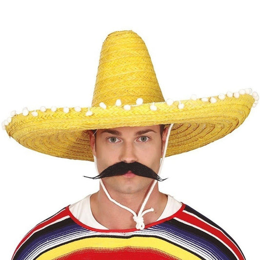 Mexikanischer Strohhut groß und gelb