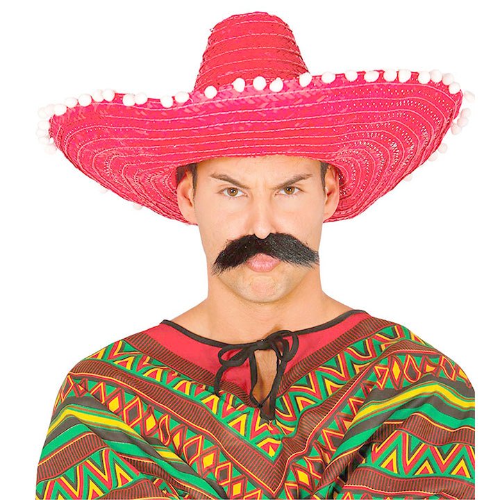 Mexikanisches Strohhut rot