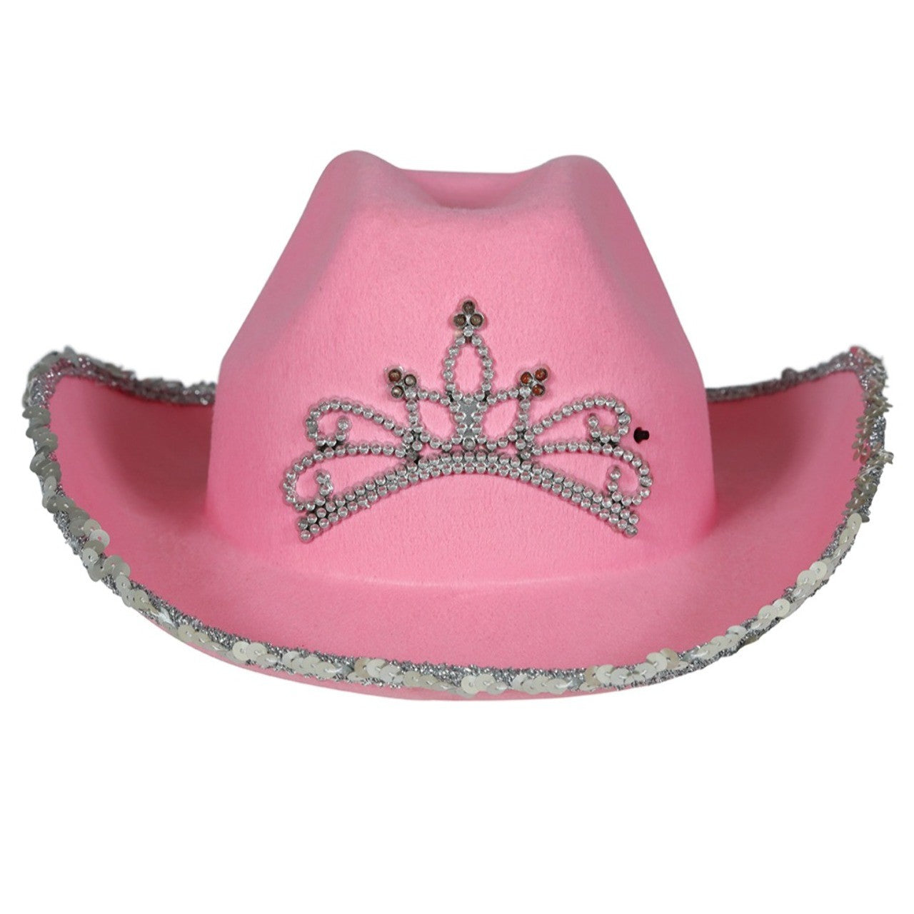 Rosa Cowgirl-Hut Krone für Kinder