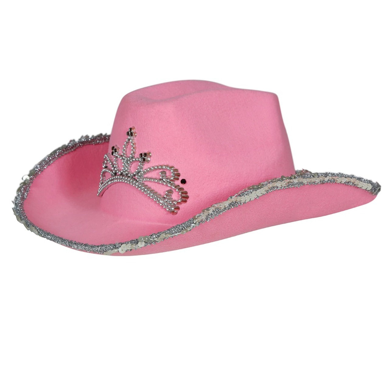 Rosa Cowgirl-Hut Krone für Kinder