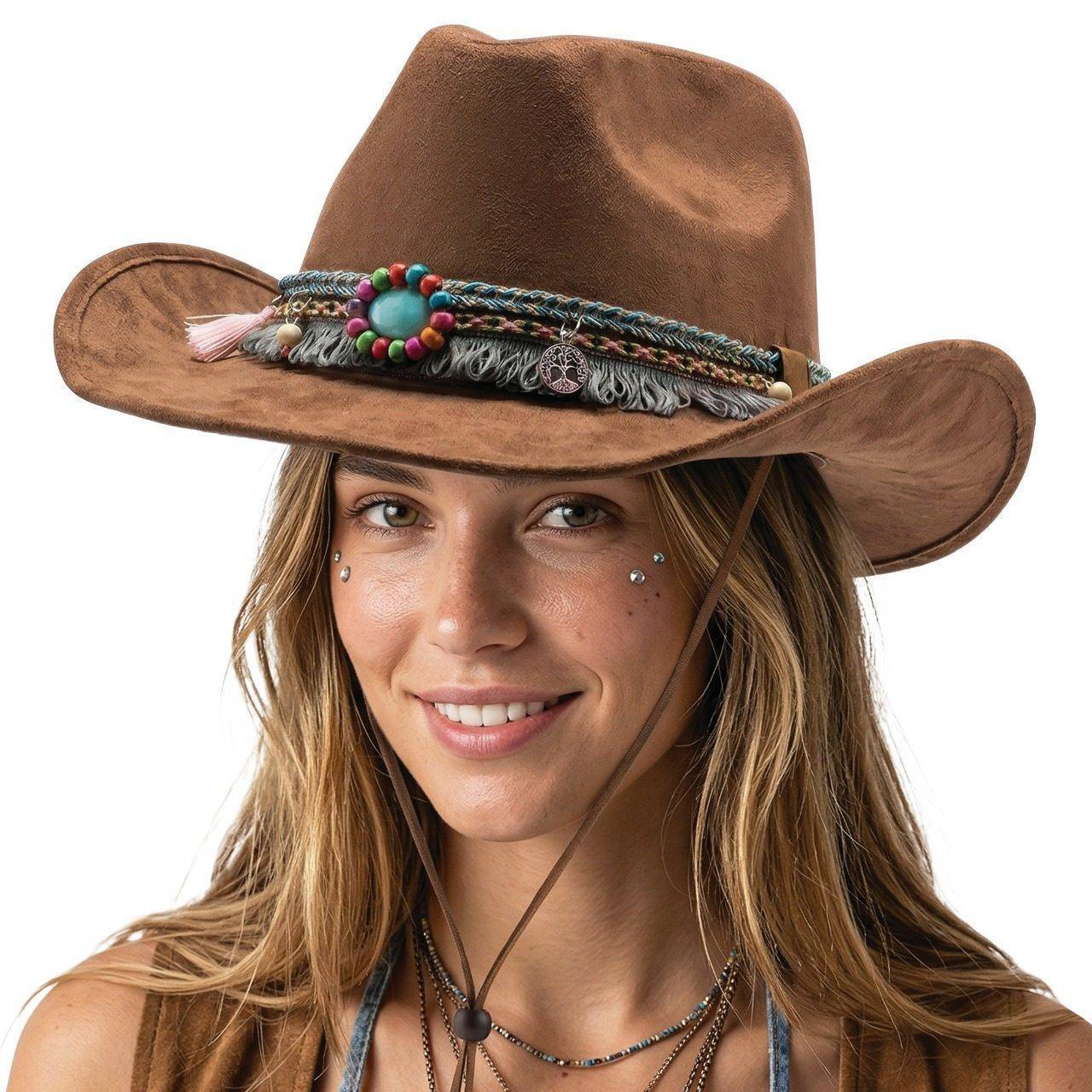 Cowboyhut mit Verzierungen