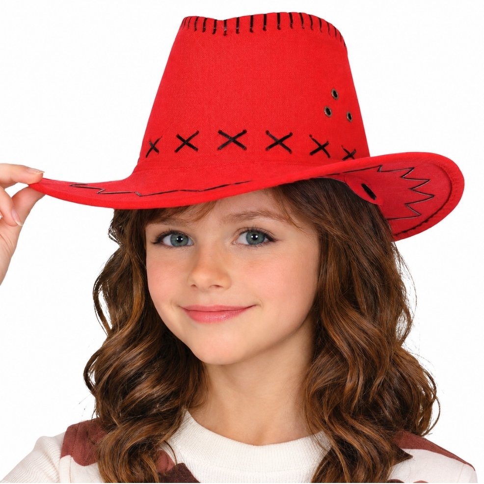 Roter Cowboyhut für Kinder