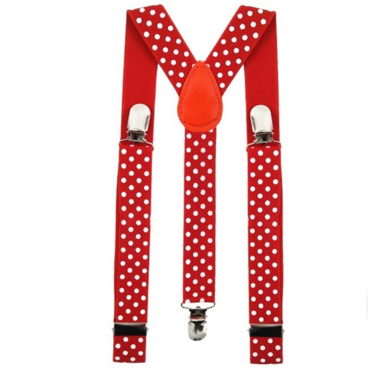 Rote Träger mit Punkten