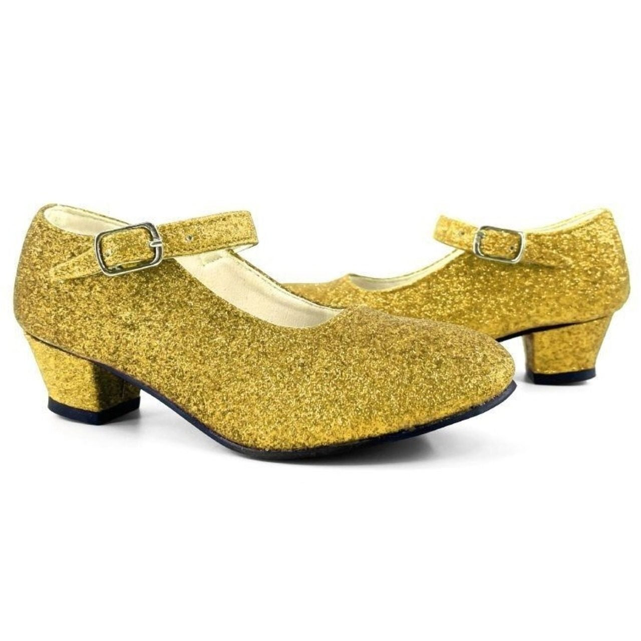 Goldene Glitzer-High-Heels für Kinder