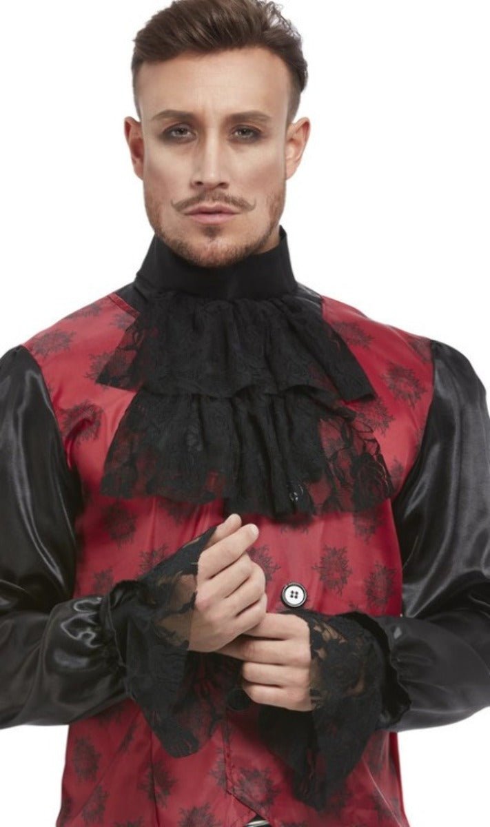 Set Jabot und Manschetten schwarz