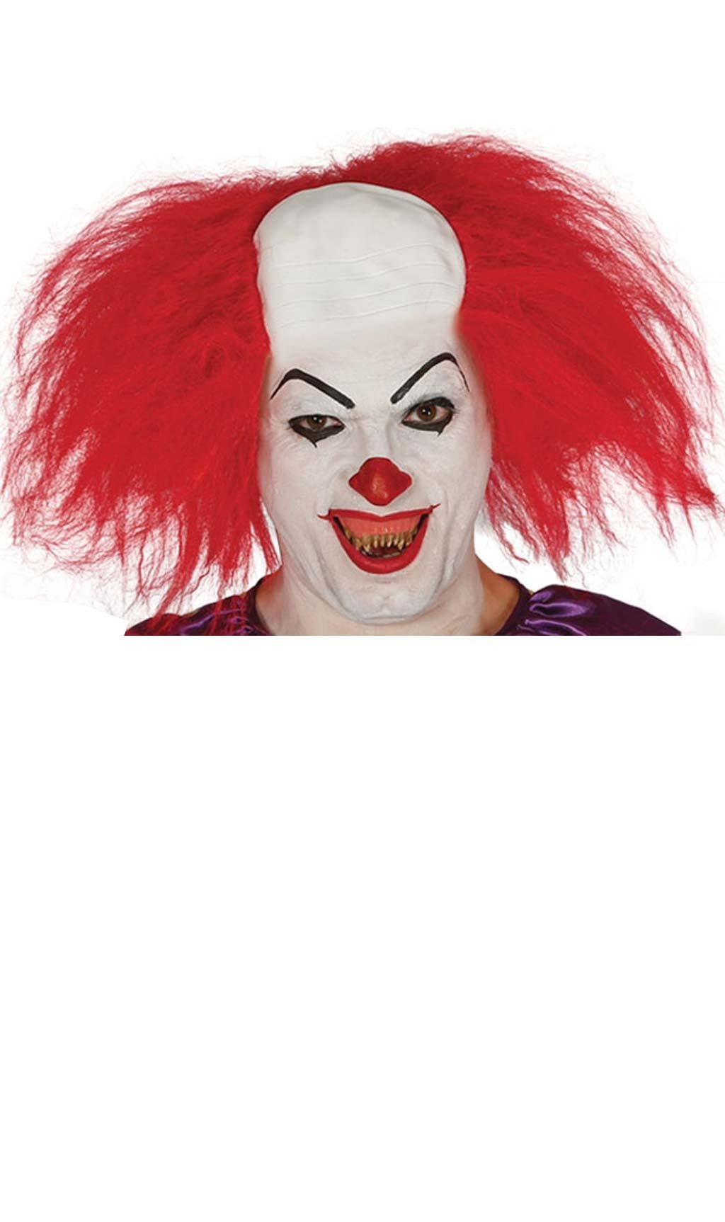 Clown Perücke mit Glatze