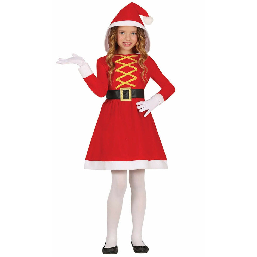 Disfraz de Mamá Noel Capucha para niña | Don Disfraz