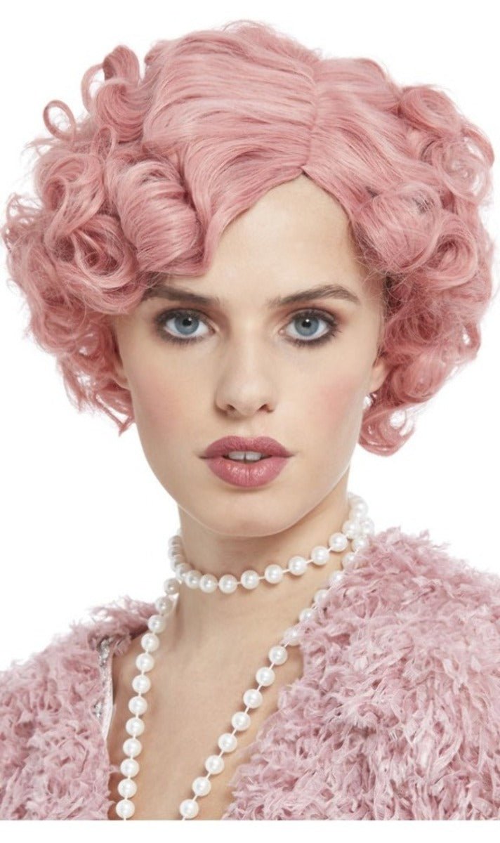 Perücke 20er Jahre Rosa