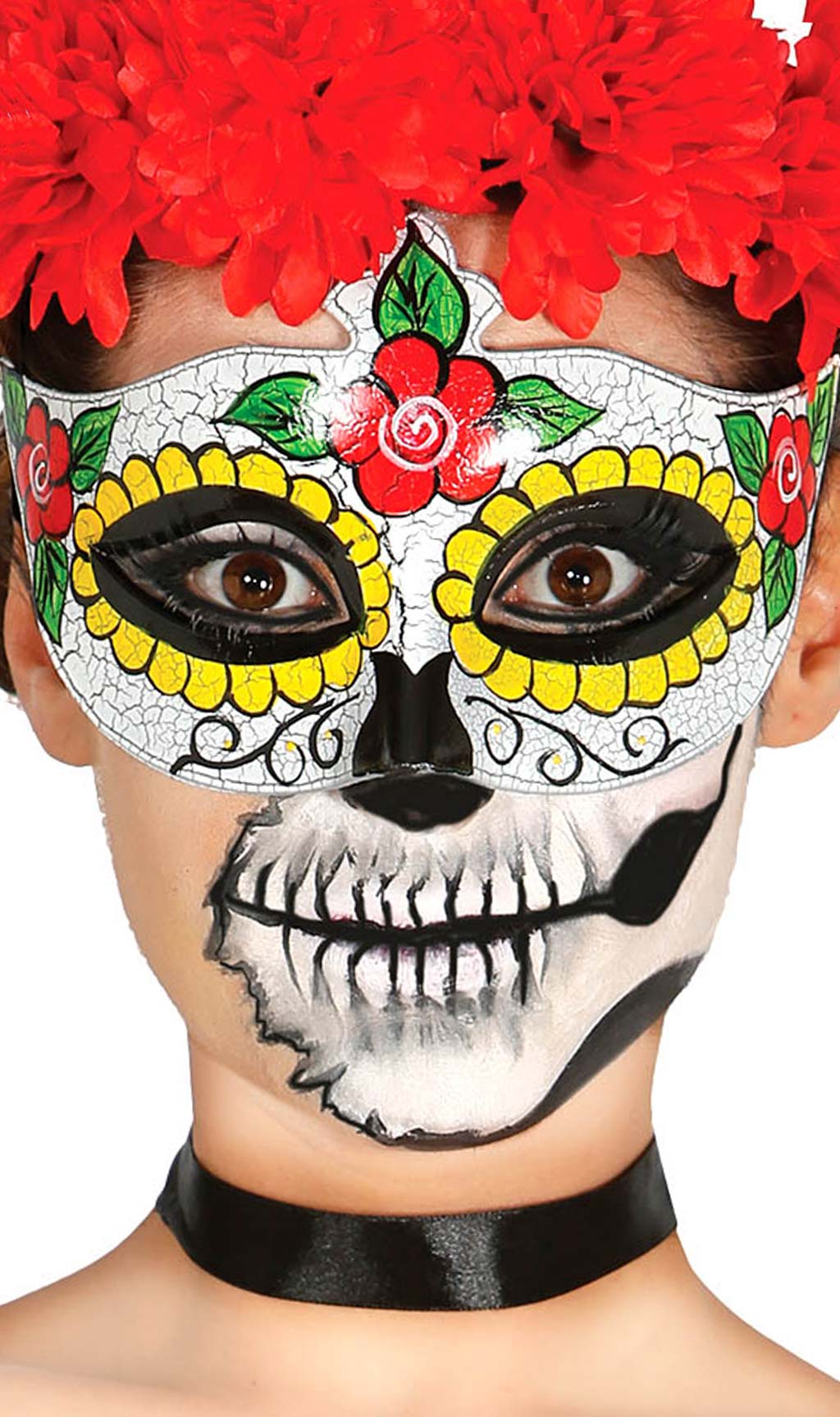 Catrina Blumen Maske