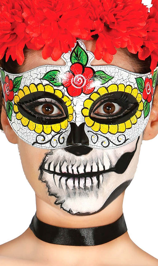 Catrina Blumen Maske