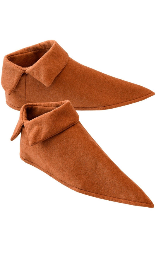 Mittelalterliche Braune Pantoffeln