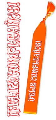 Schärpe "Cumpleaños"