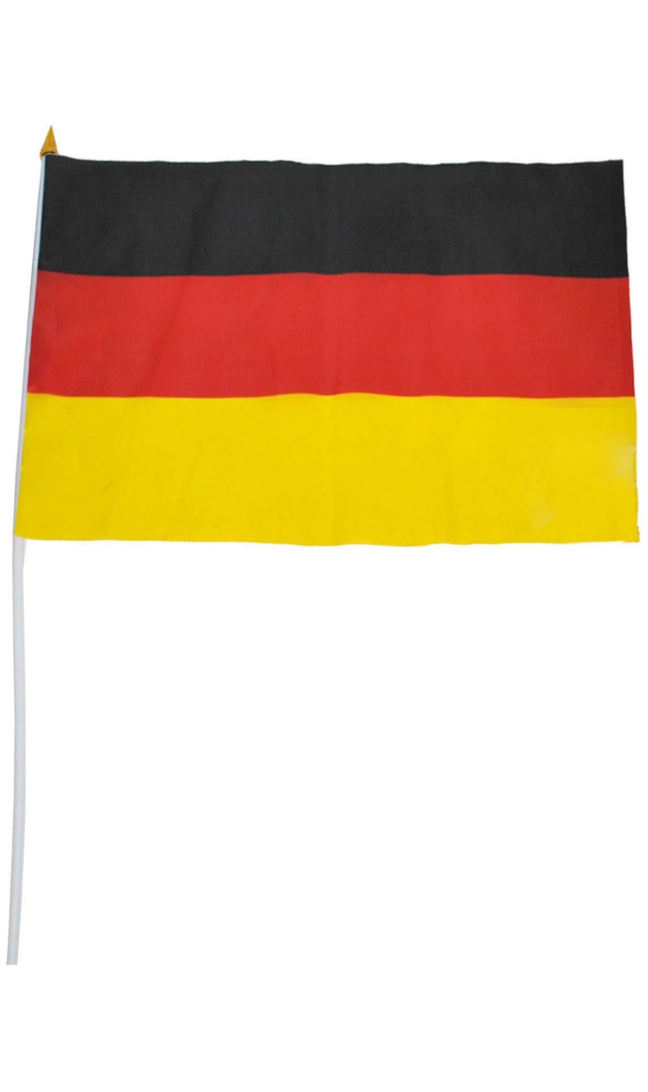 Fahne Deutschland mit Stab für Mottoparty