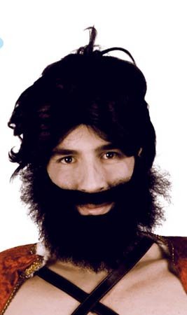 Kurzer schwarzer Bart