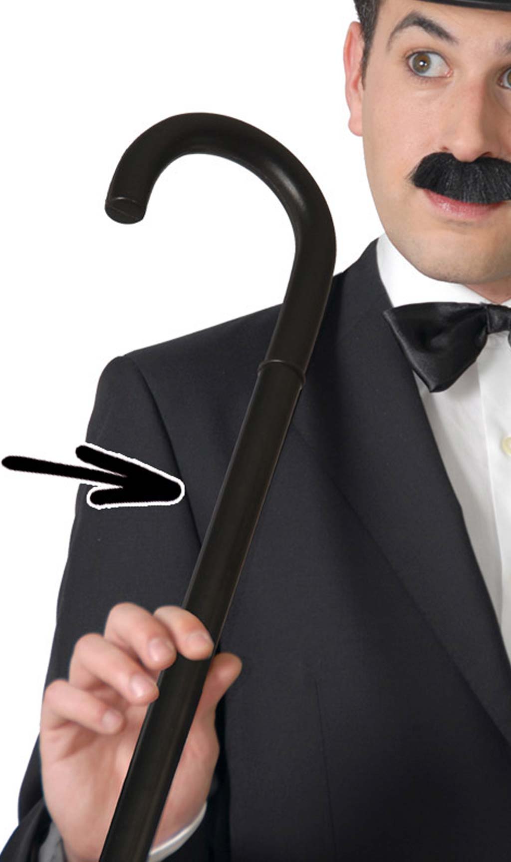 Charlie-Chaplin-Stock zerlegbar