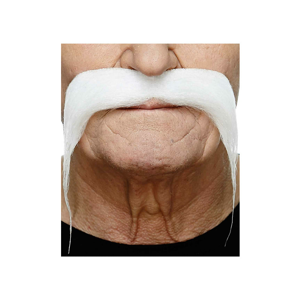 Bigote Blanco Profesional 081-LG | Don Disfraz