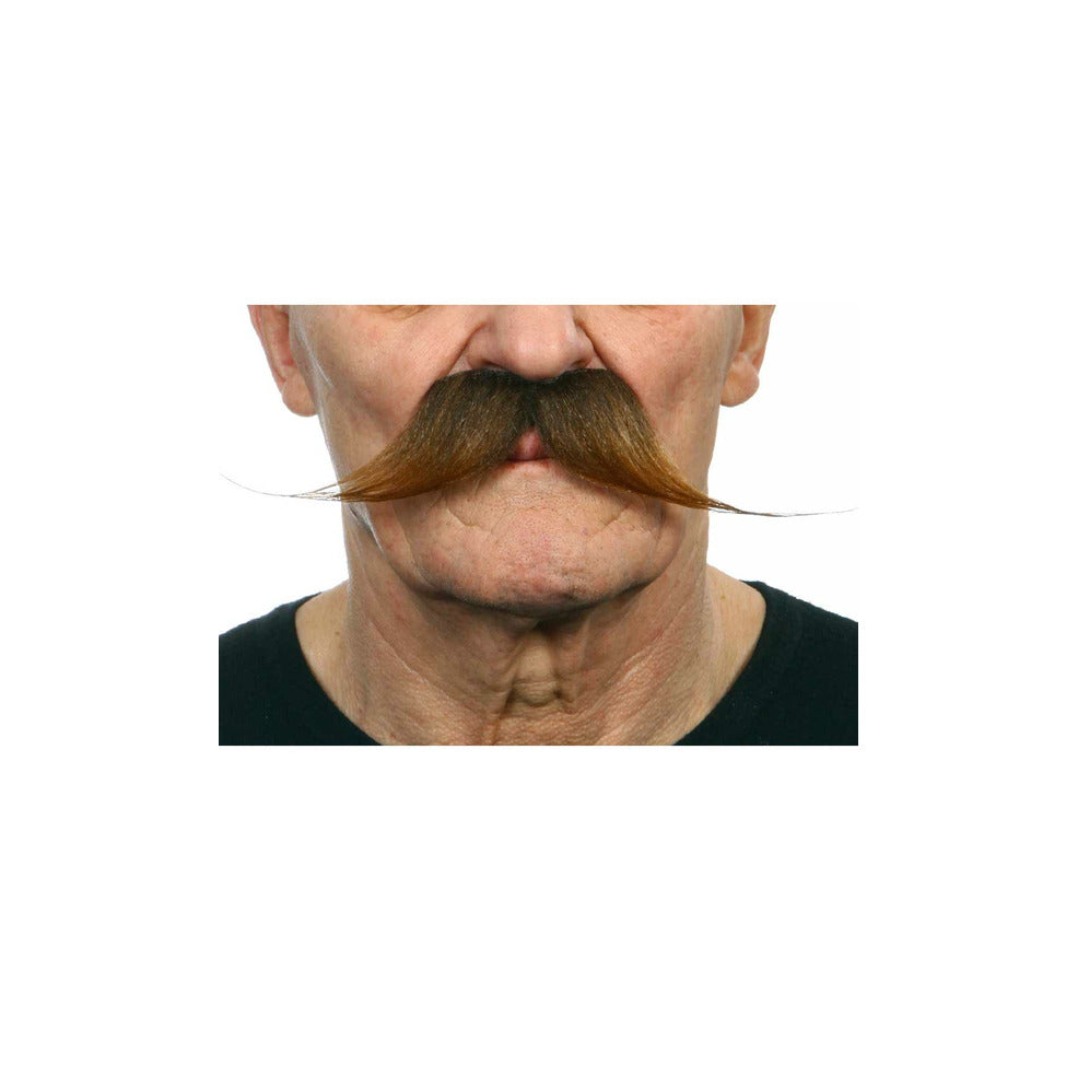 Bigote Castaño Profesional 012-LA | Don Disfraz
