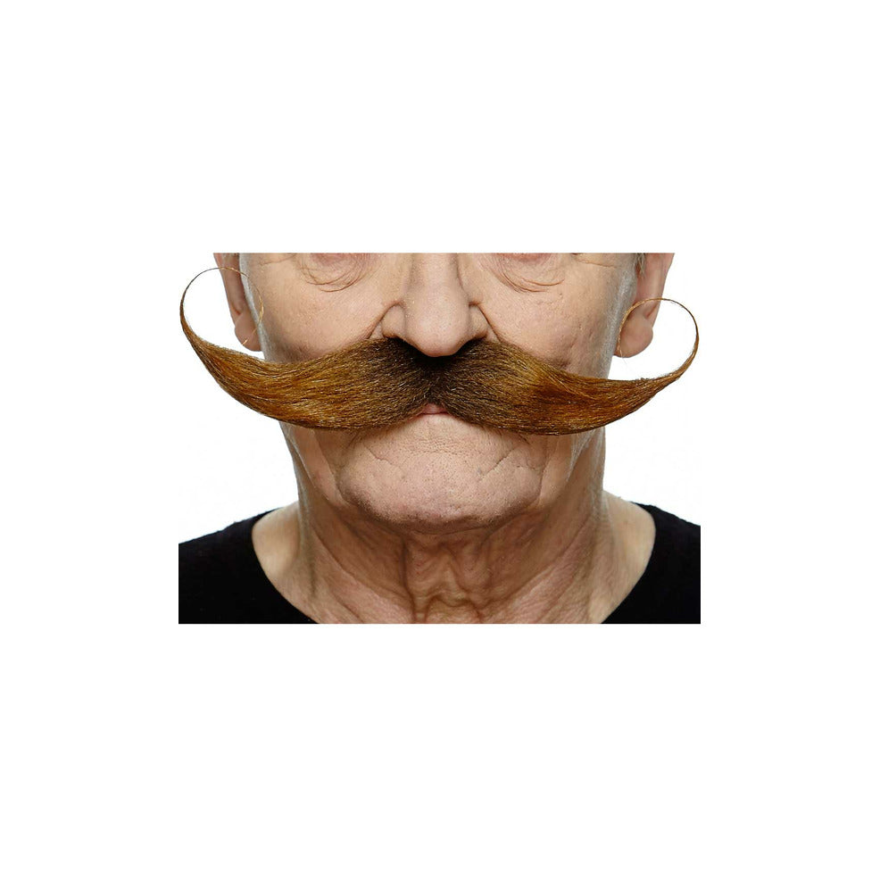 Bigote Castaño Profesional 073-LA | Don Disfraz