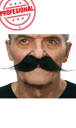 Schnurrbart schwarz Professional 012-LH