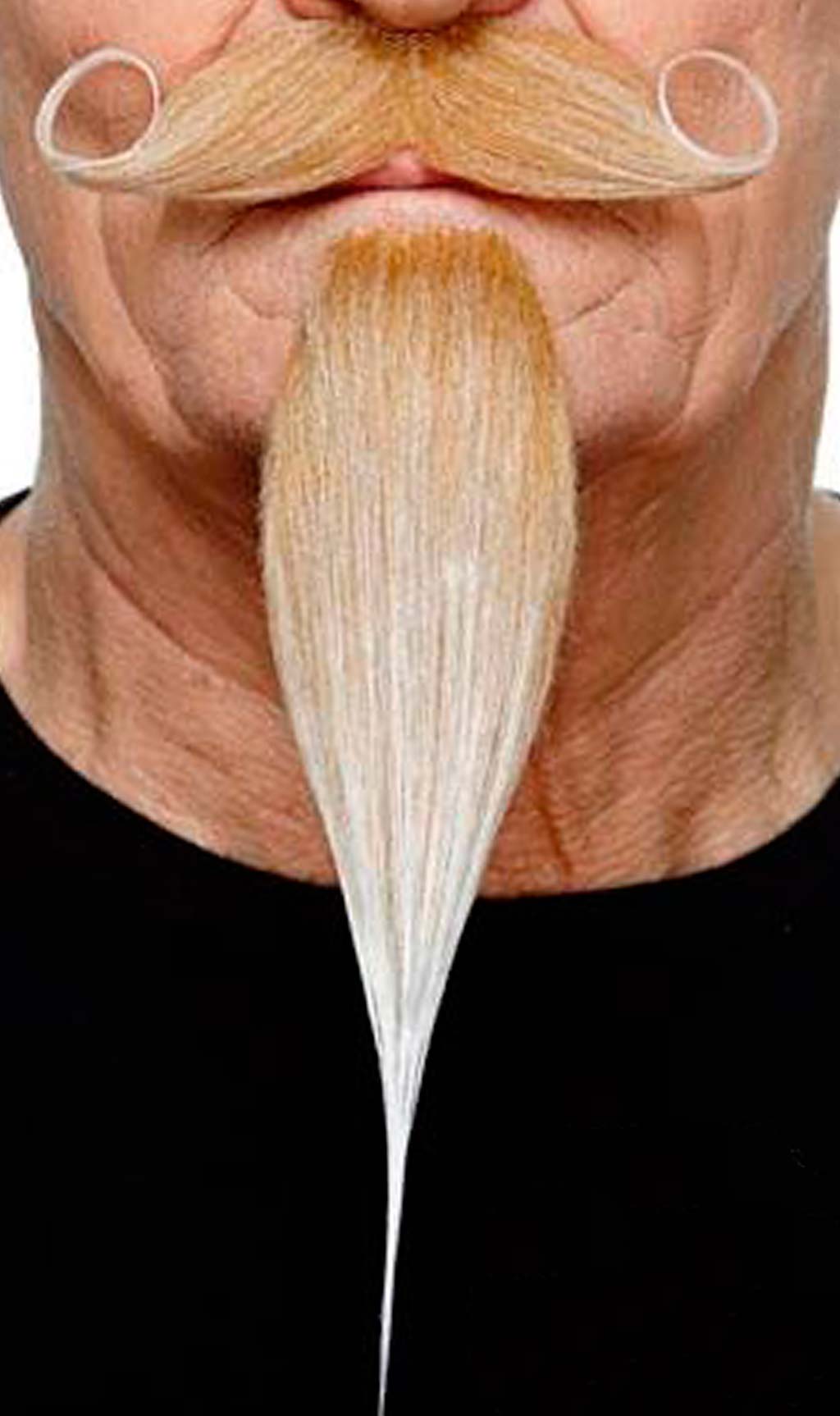 Schnurrbart und Spitzbart blond Professional 026-LC