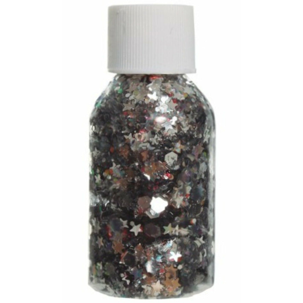 Bote de Glitter en Gel Plata | Don Disfraz
