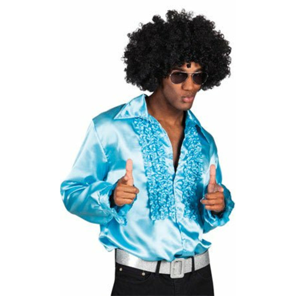 Camisa Disco Azul Adulto | Don Disfraz