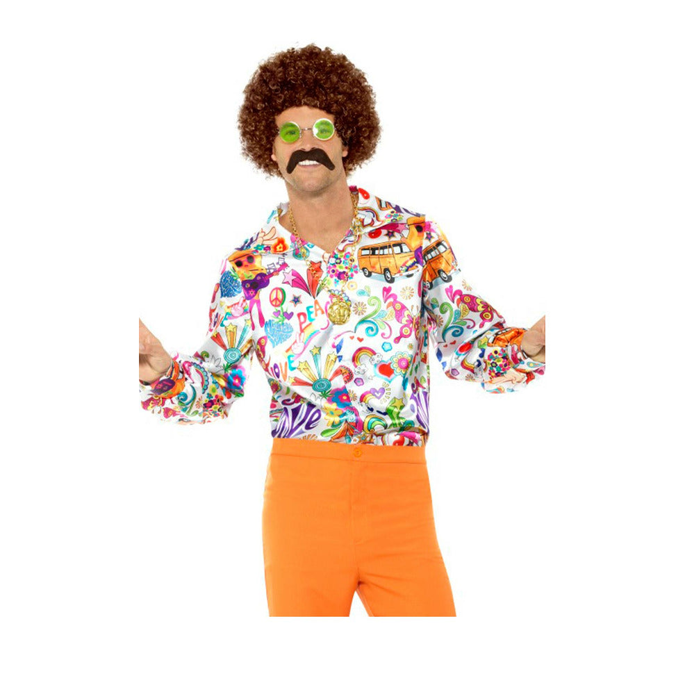 Camisa Hippie Love Adulto | Don Disfraz