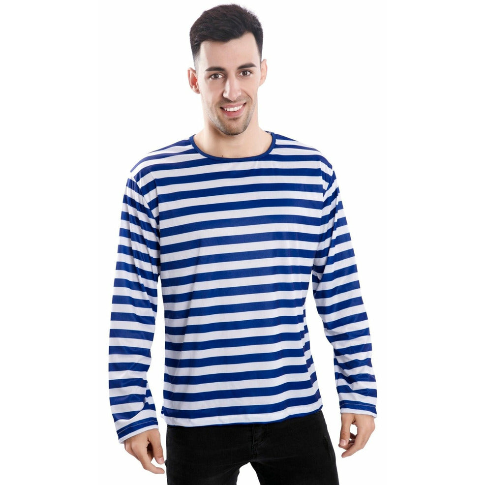 Camiseta de Rayas Azules | Don Disfraz