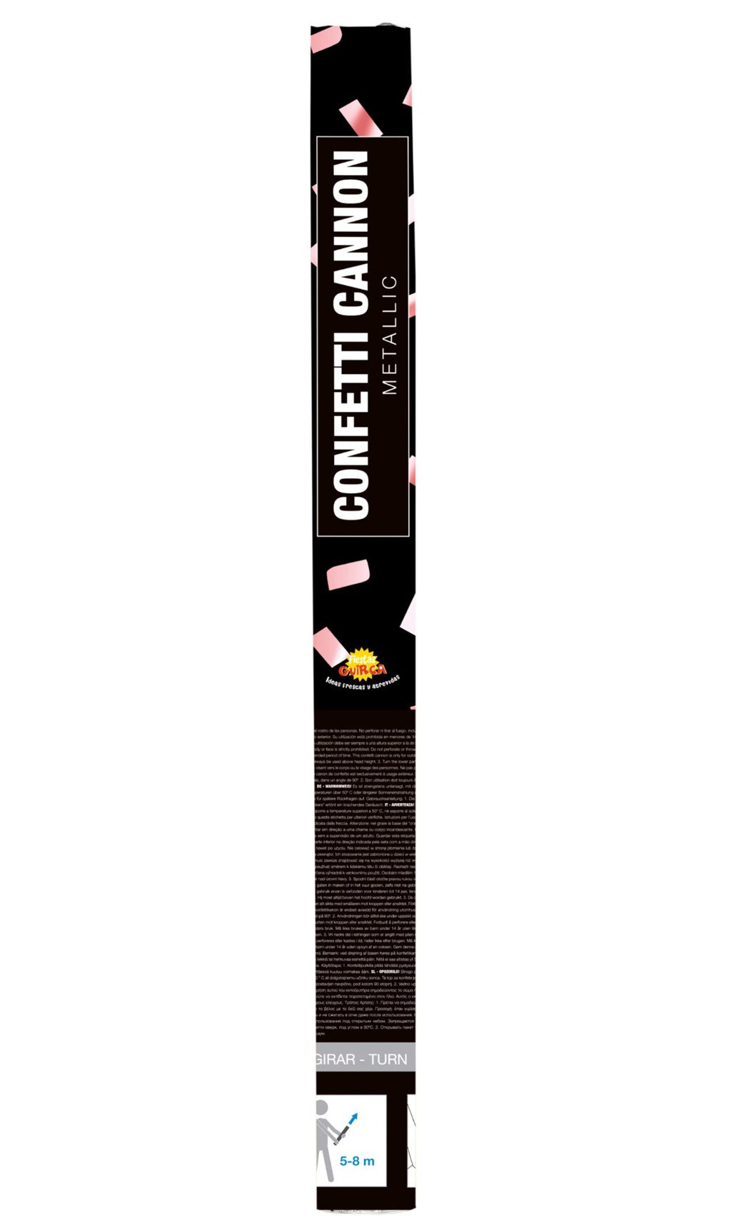 Konfettikanone Roségold Metallic