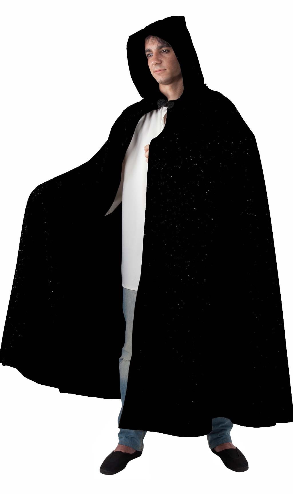 Rustikal Mittelalter Cape schwarz