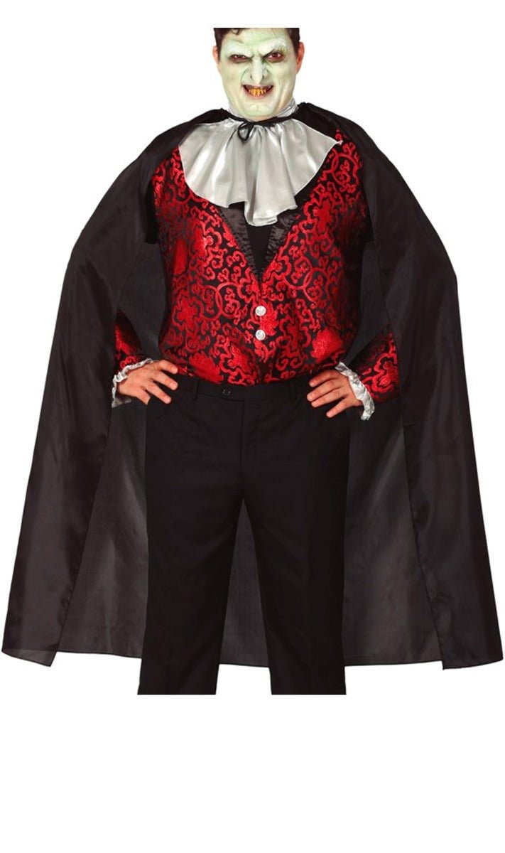 Schwarzer Umhang 130 cm