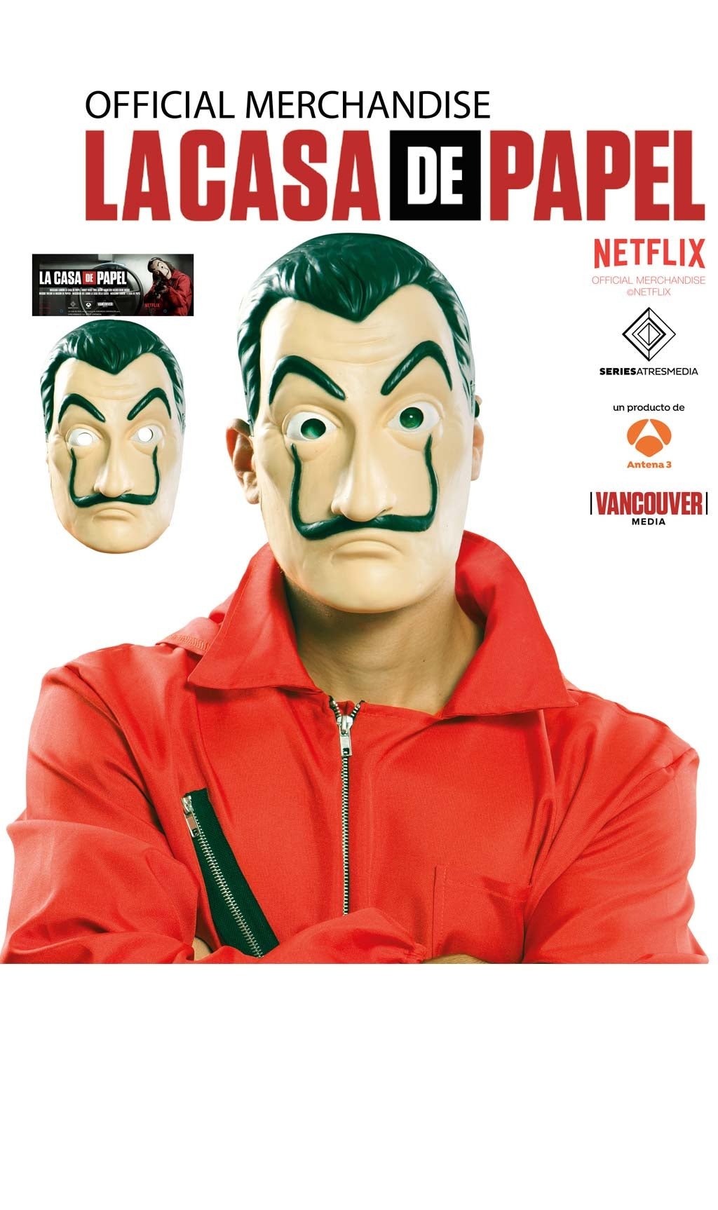 Haus des Geldes Maske aus Latex