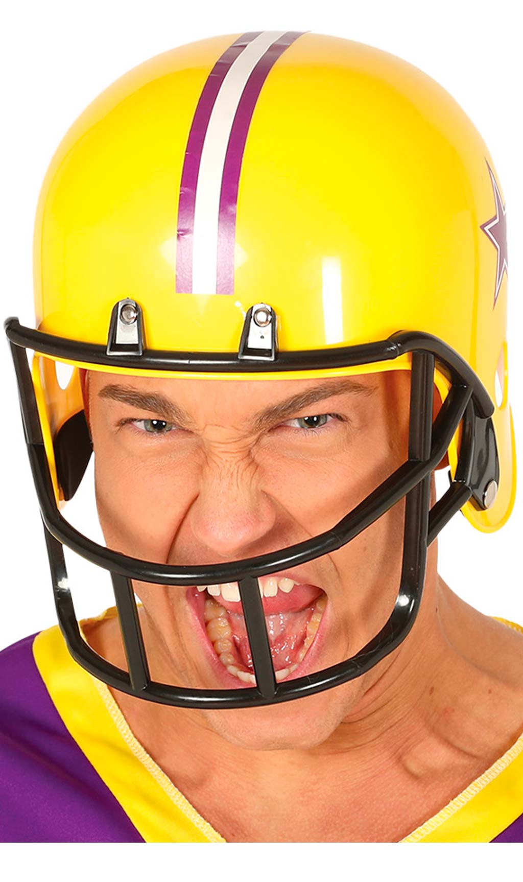 Gelber Rugby-Helm