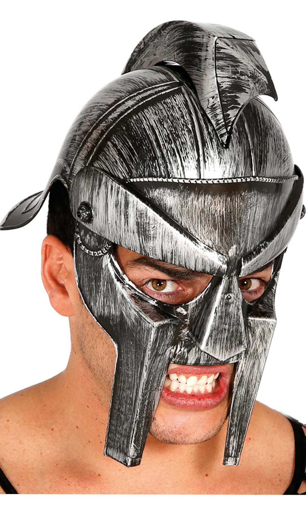 Gladiator Helm stahlfarbig