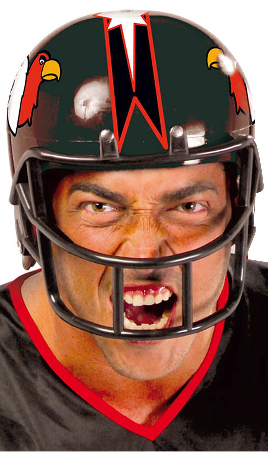 Schwarzer American Football-Helm