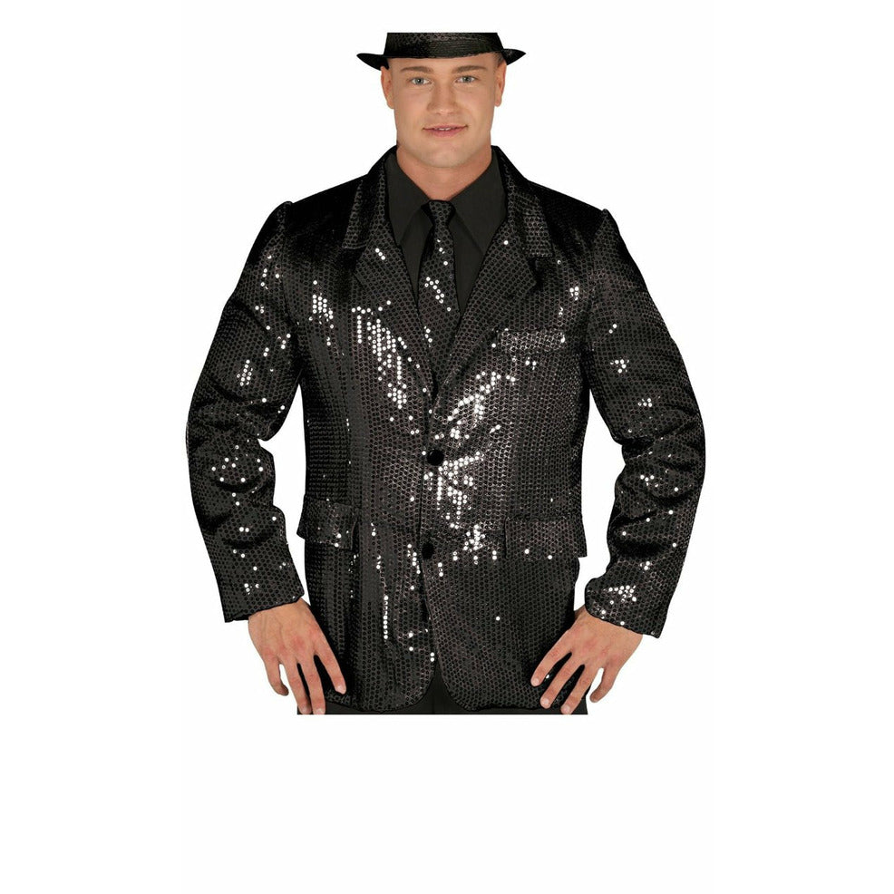 Chaqueta Brillante Negra | Don Disfraz