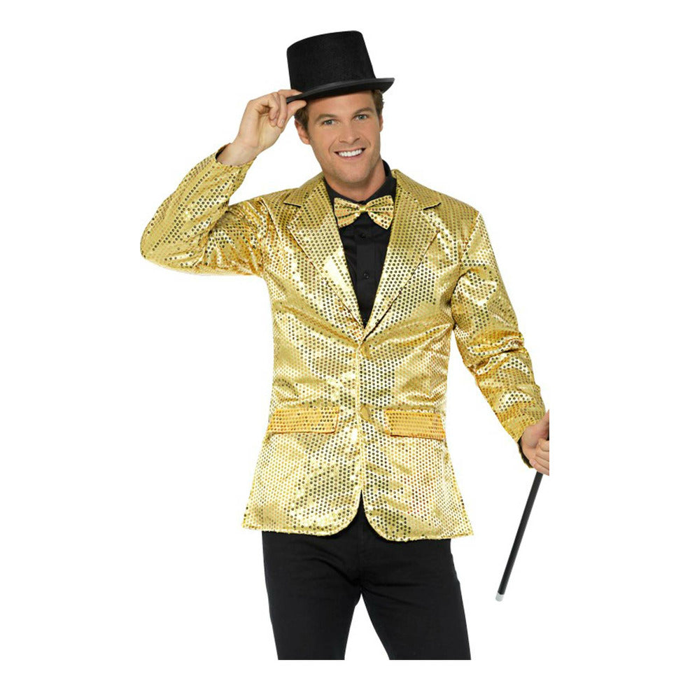 Chaqueta Lentejuelas Oro para hombre | Don Disfraz