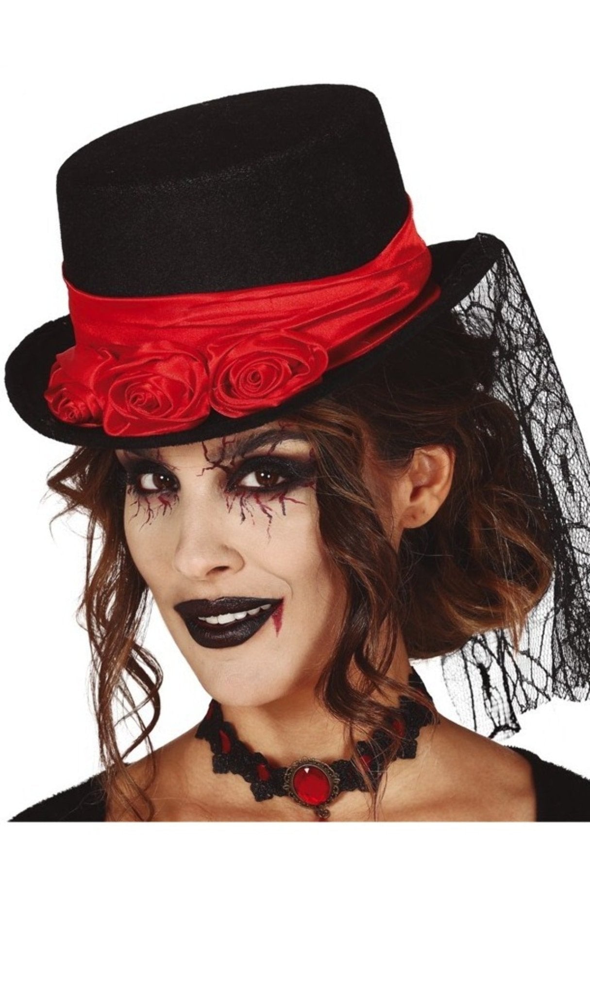 Gotischer Hut mit Schleier