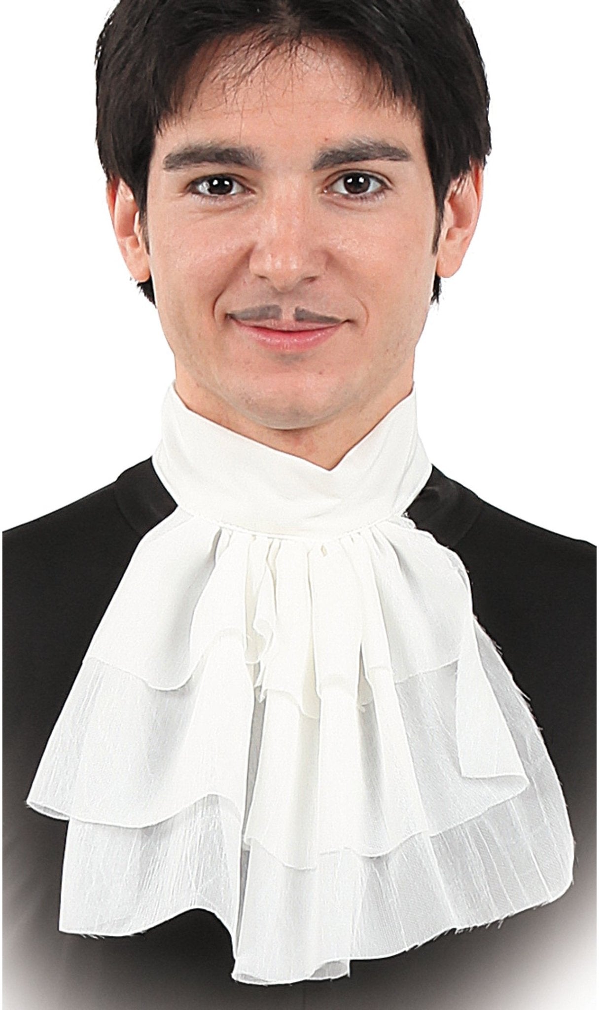 Weißer Rüschen Jabot