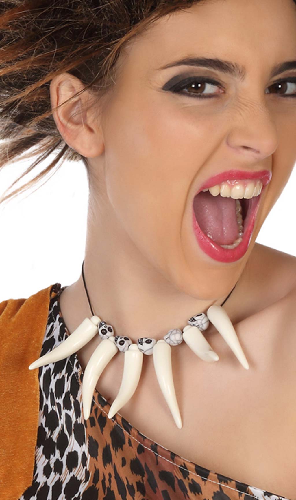 Halskette weisse Zähne