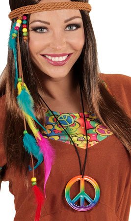 Halskette Hippie Regenbogen