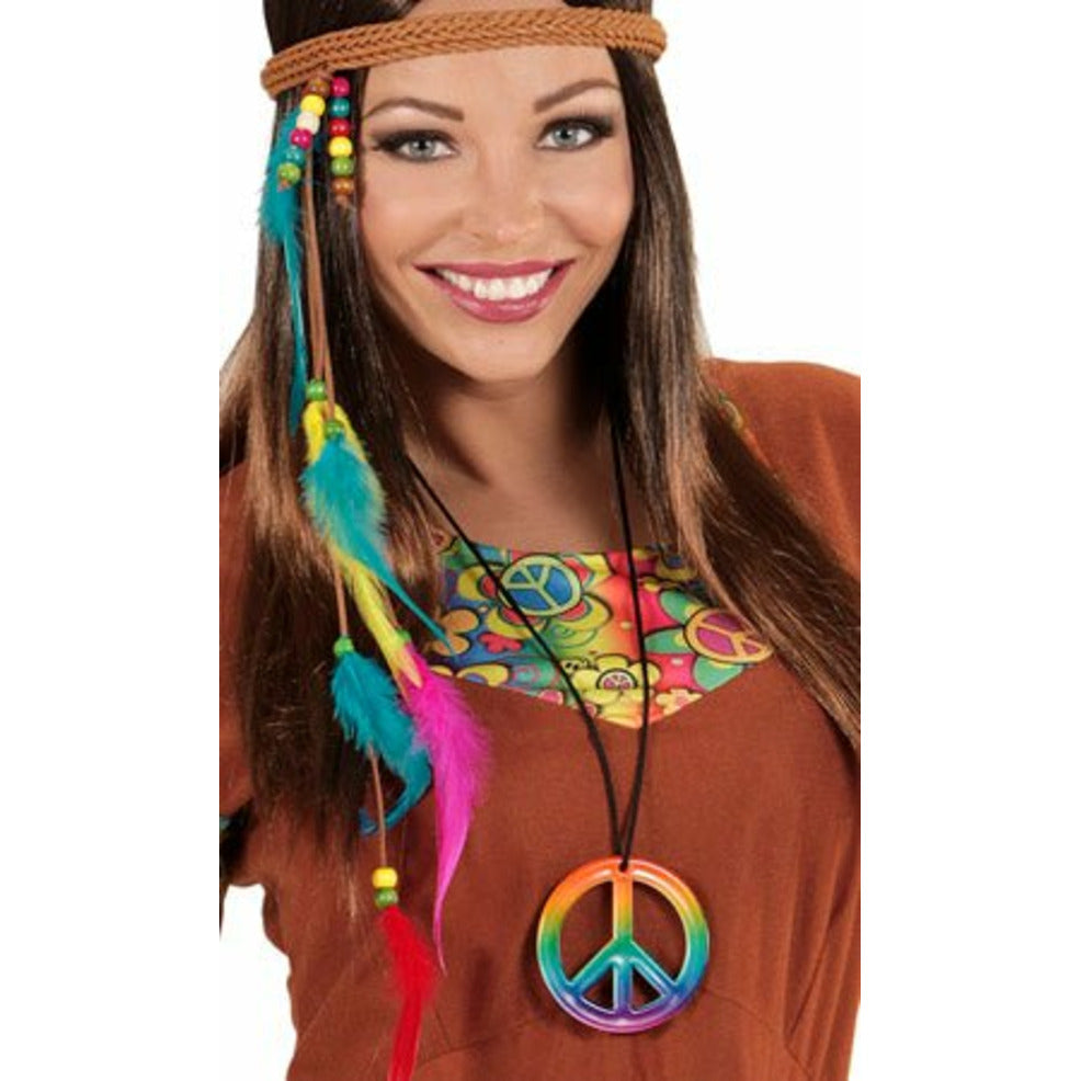Collar Hippie Arcoíris | Don Disfraz