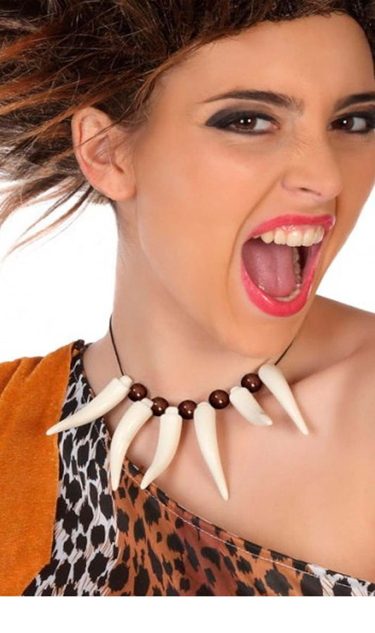 Halskette weisse Zähne